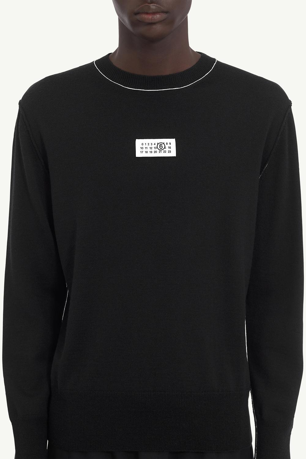 Black Maison Margiela Wool Jumper | AU_MM22291