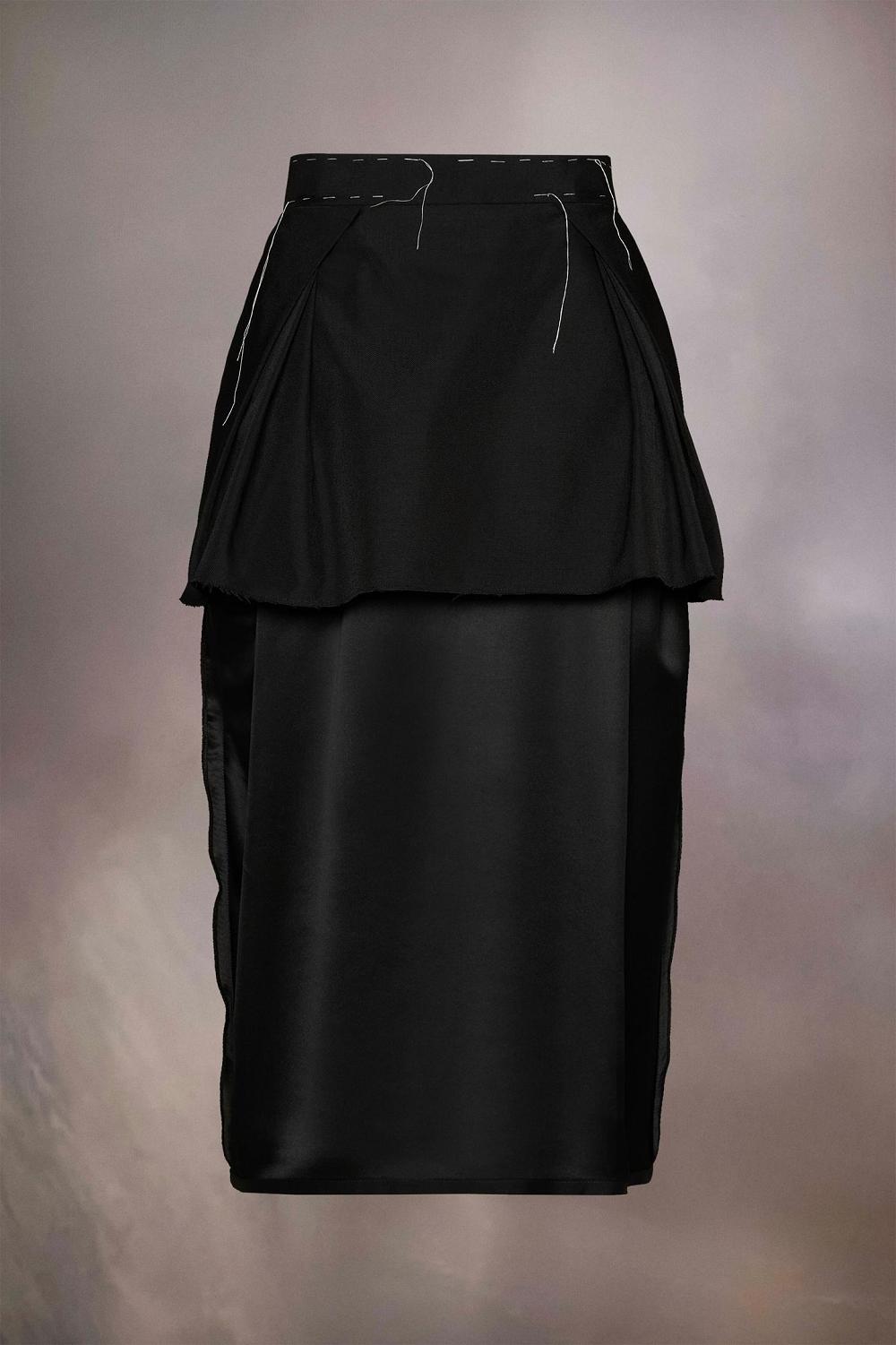 Black Maison Margiela Work-in-progress Skirt | AU_MM49265