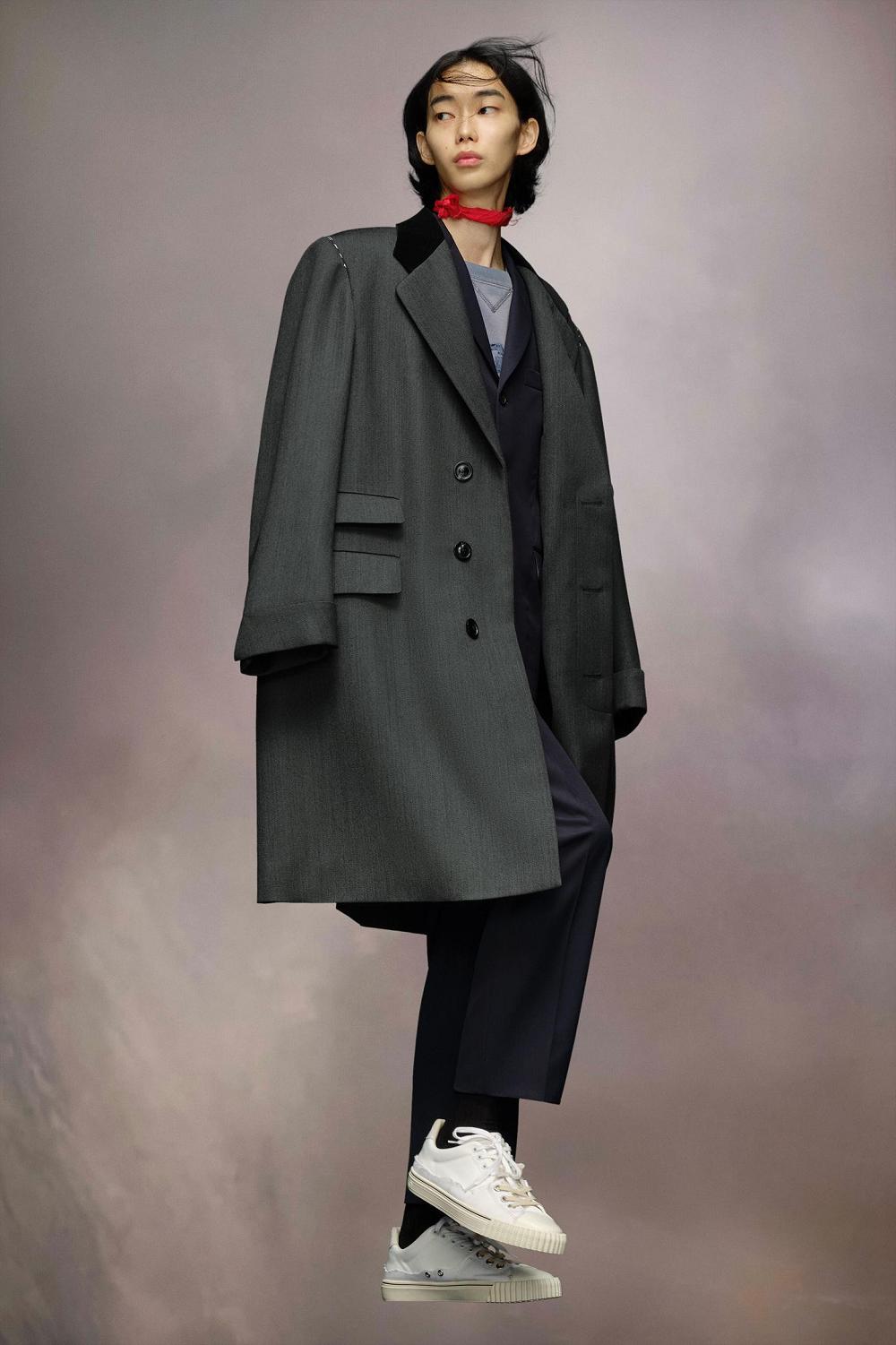 Black Maison Margiela Work-in-progress Wool Coat | AU_MM54543