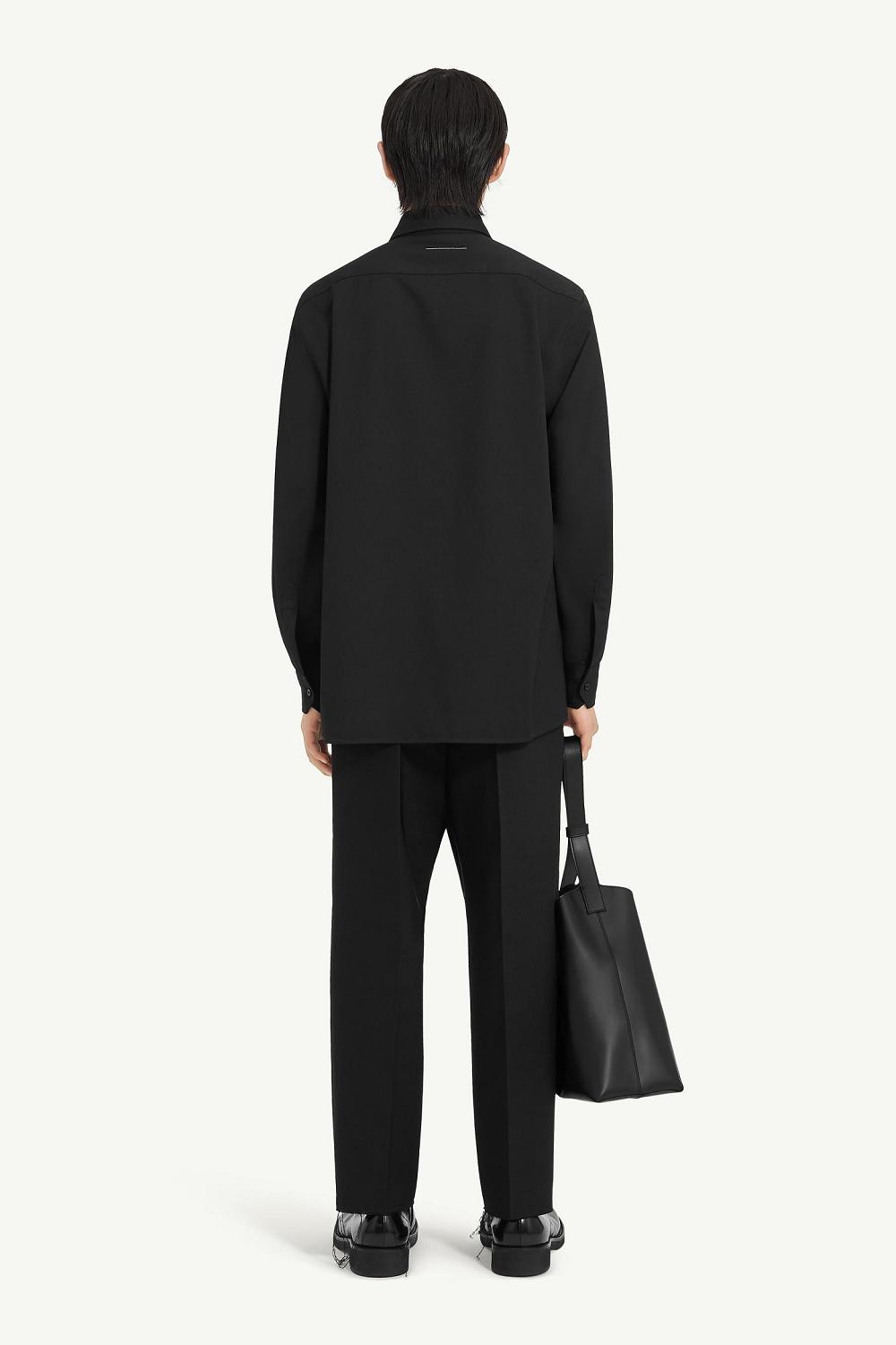 Black Maison Margiela Zip Shirt | AU_MM12052