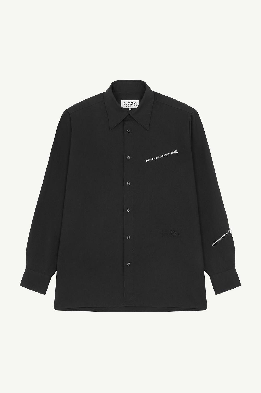 Black Maison Margiela Zip Shirt | AU_MM12052