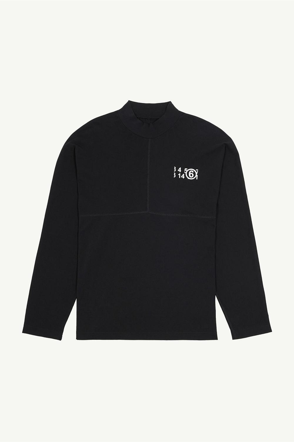 Black Maison Margiela Zoom Long-sleeve T-shirt | AU_MM53228