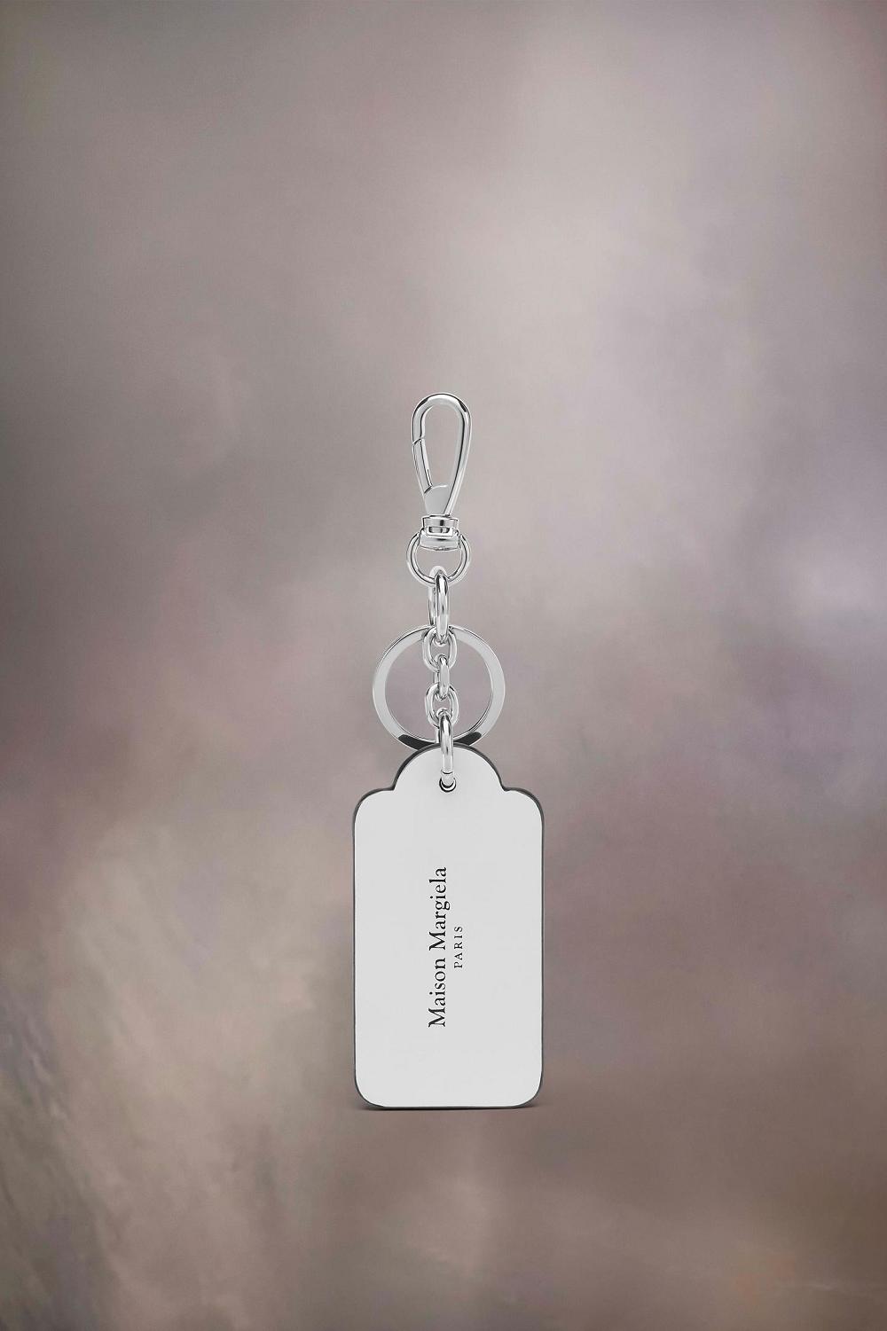 Black / White Maison Margiela Four Stitches Keyring | AU_MM39872