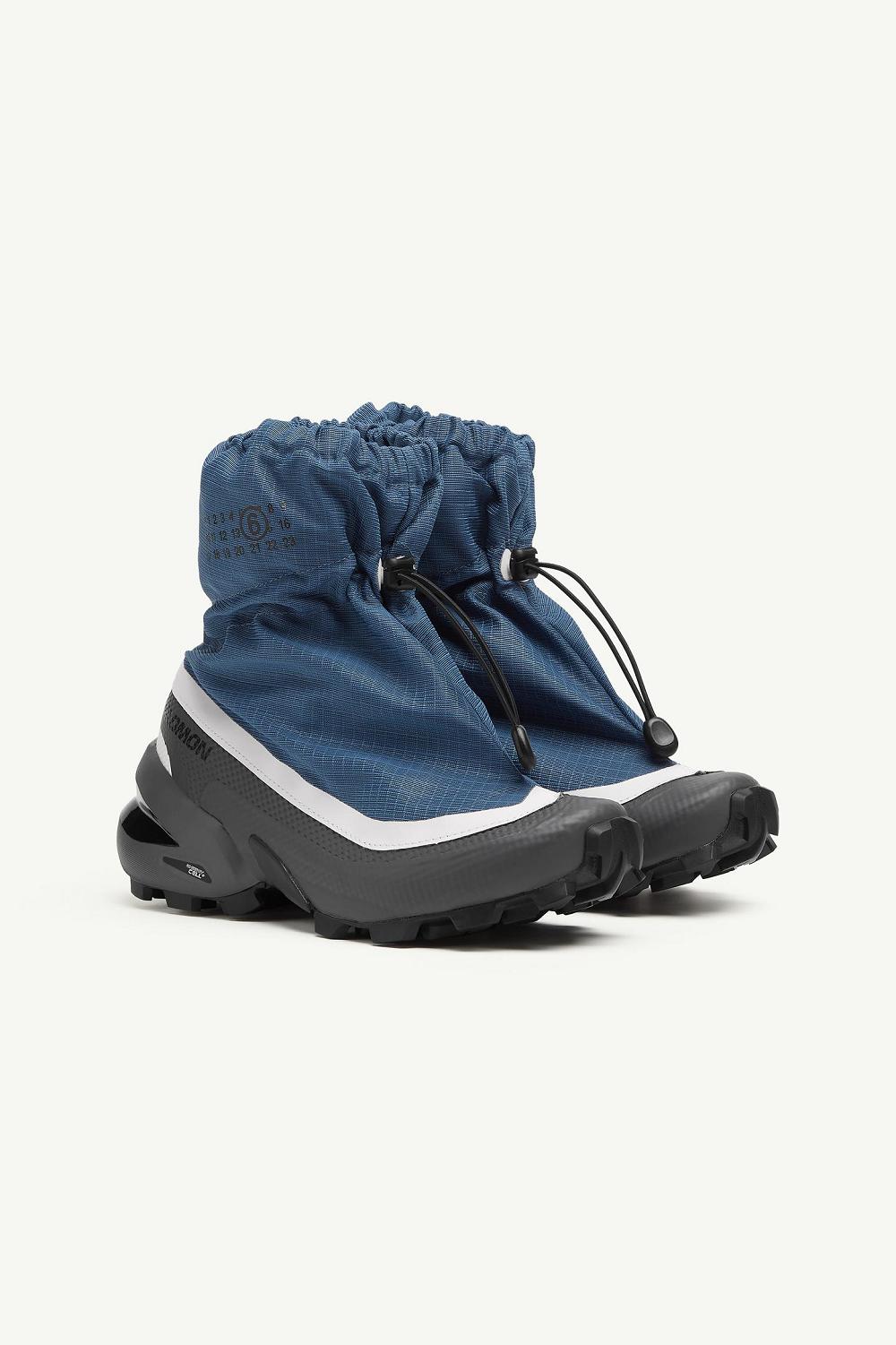 Blue Grey Maison Margiela Mm6 X Salomon Cross Mid Sneakers | AU_MM70234