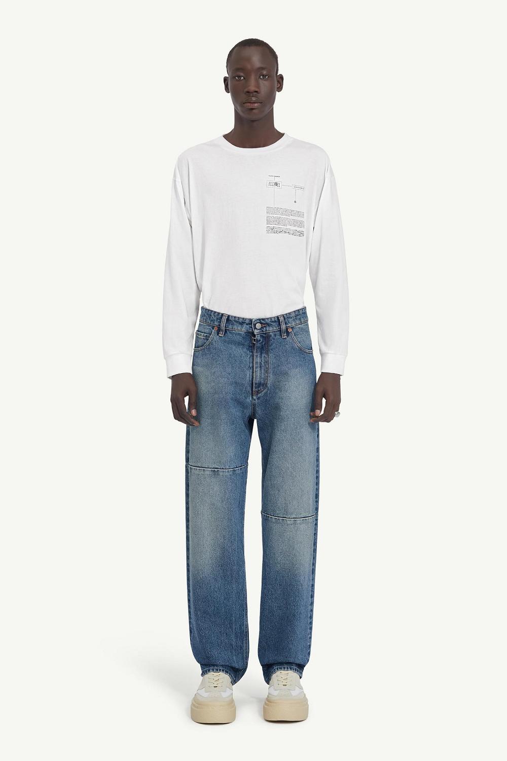 Blue Maison Margiela 5-pocket Denim Trousers | AU_MM70187