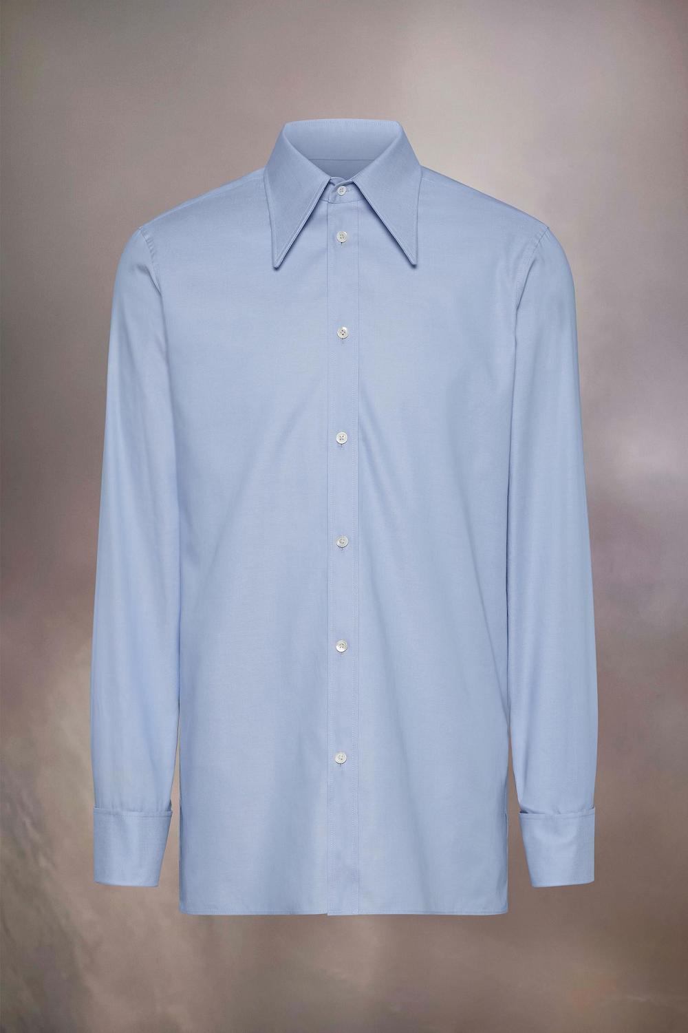 Blue Maison Margiela Cotton Poplin Shirt | AU_MM25202