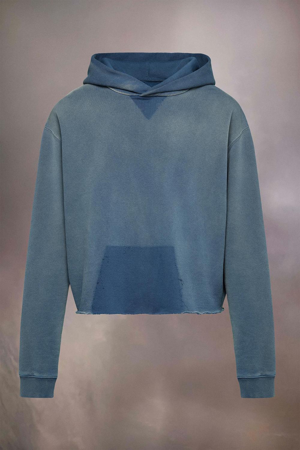 Blue Maison Margiela Organic Cotton Logo Hoodie | AU_MM15075