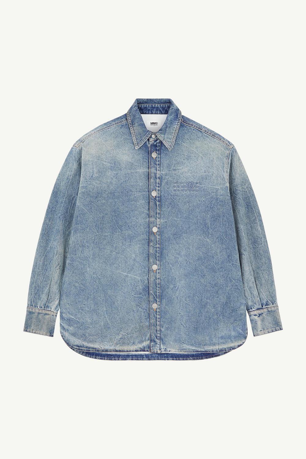 Blue Maison Margiela Padded Denim Jacket | AU_MM14330