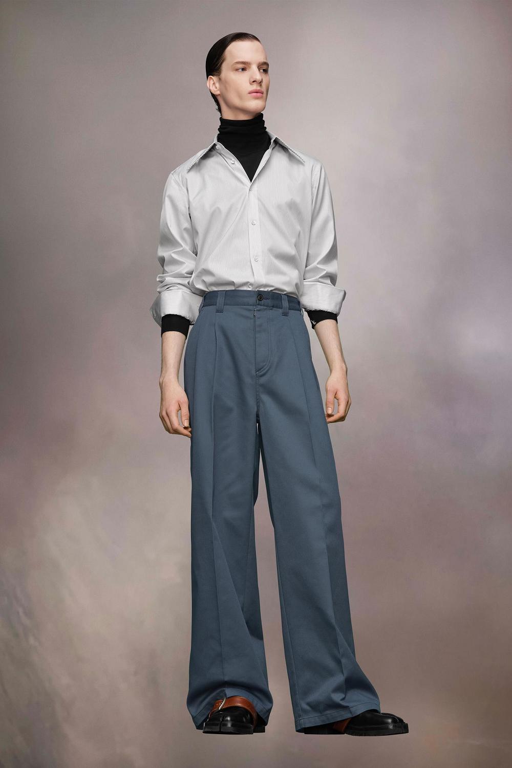 Blue Maison Margiela Skater Chino Trousers | AU_MM13106