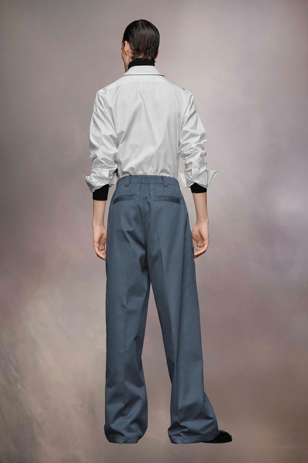 Blue Maison Margiela Skater Chino Trousers | AU_MM13106