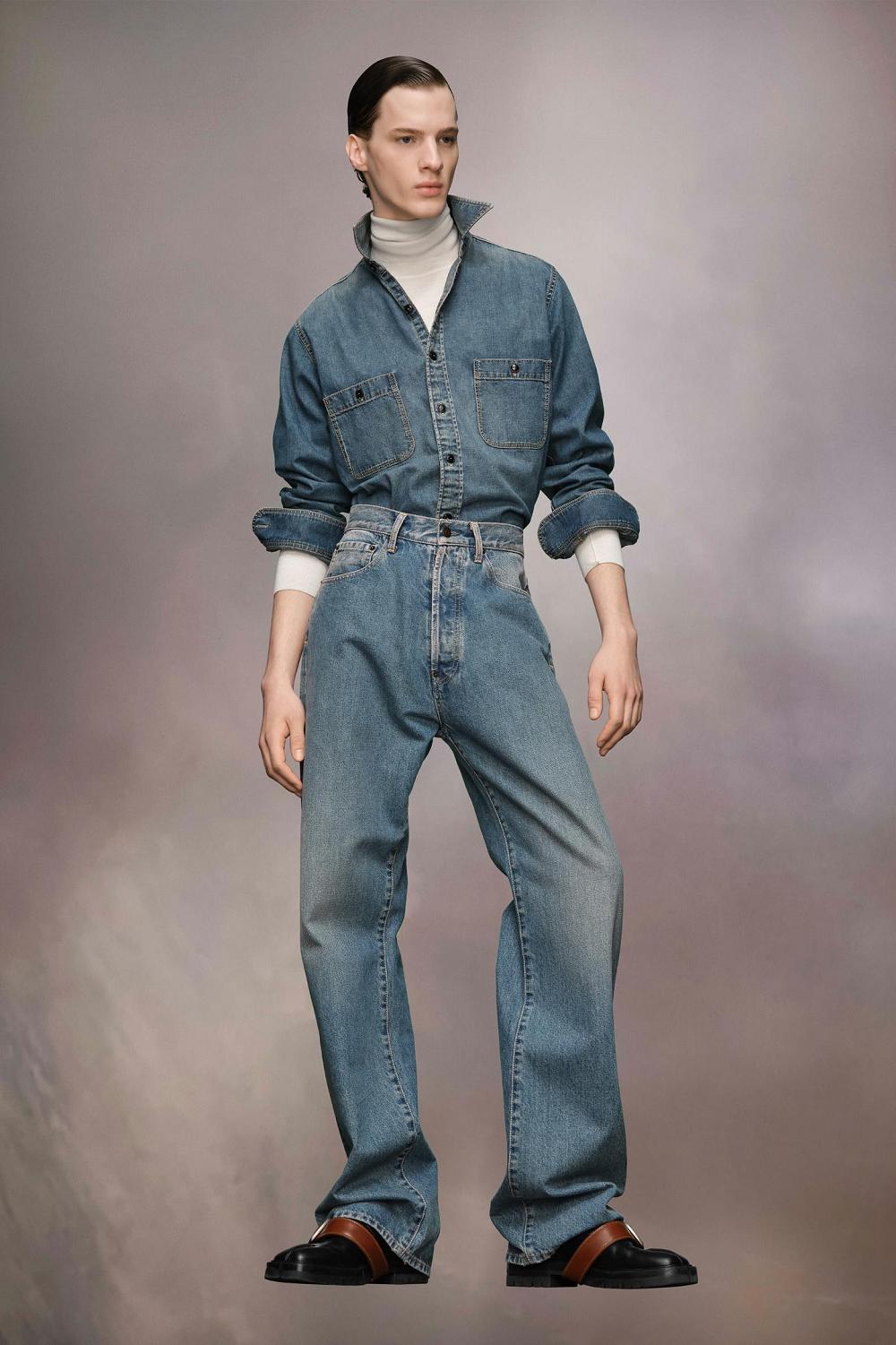 Blue Maison Margiela Turn-up Jeans | AU_MM95457