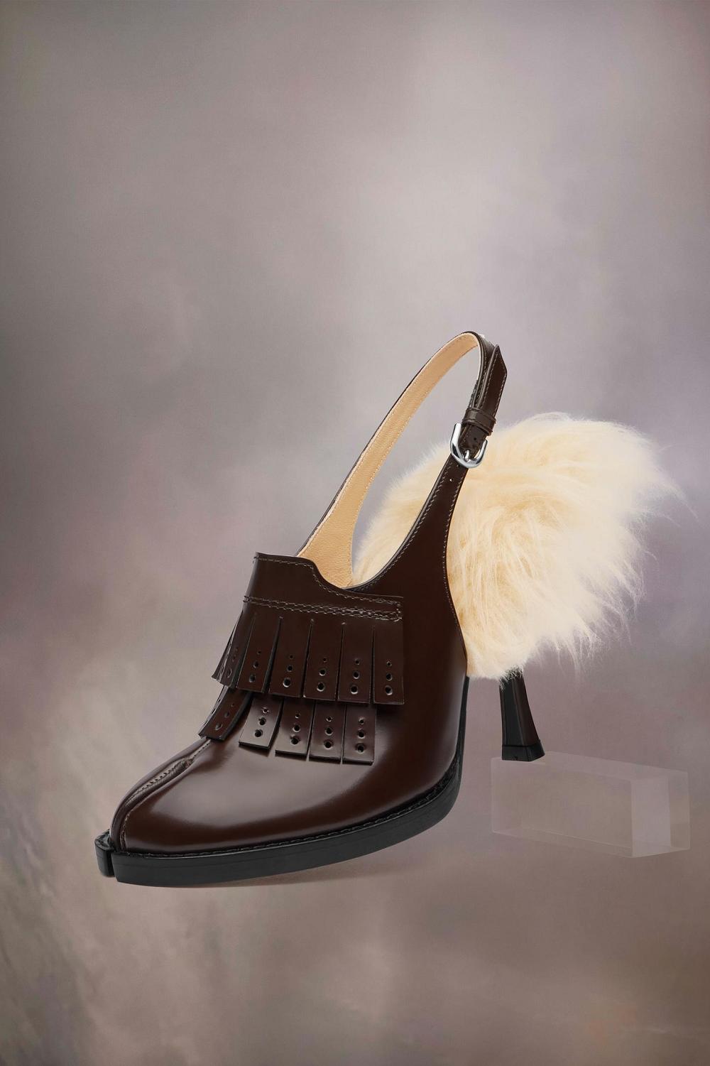 Brown Maison Margiela Bourgeoise Slingback Pump | AU_MM58750