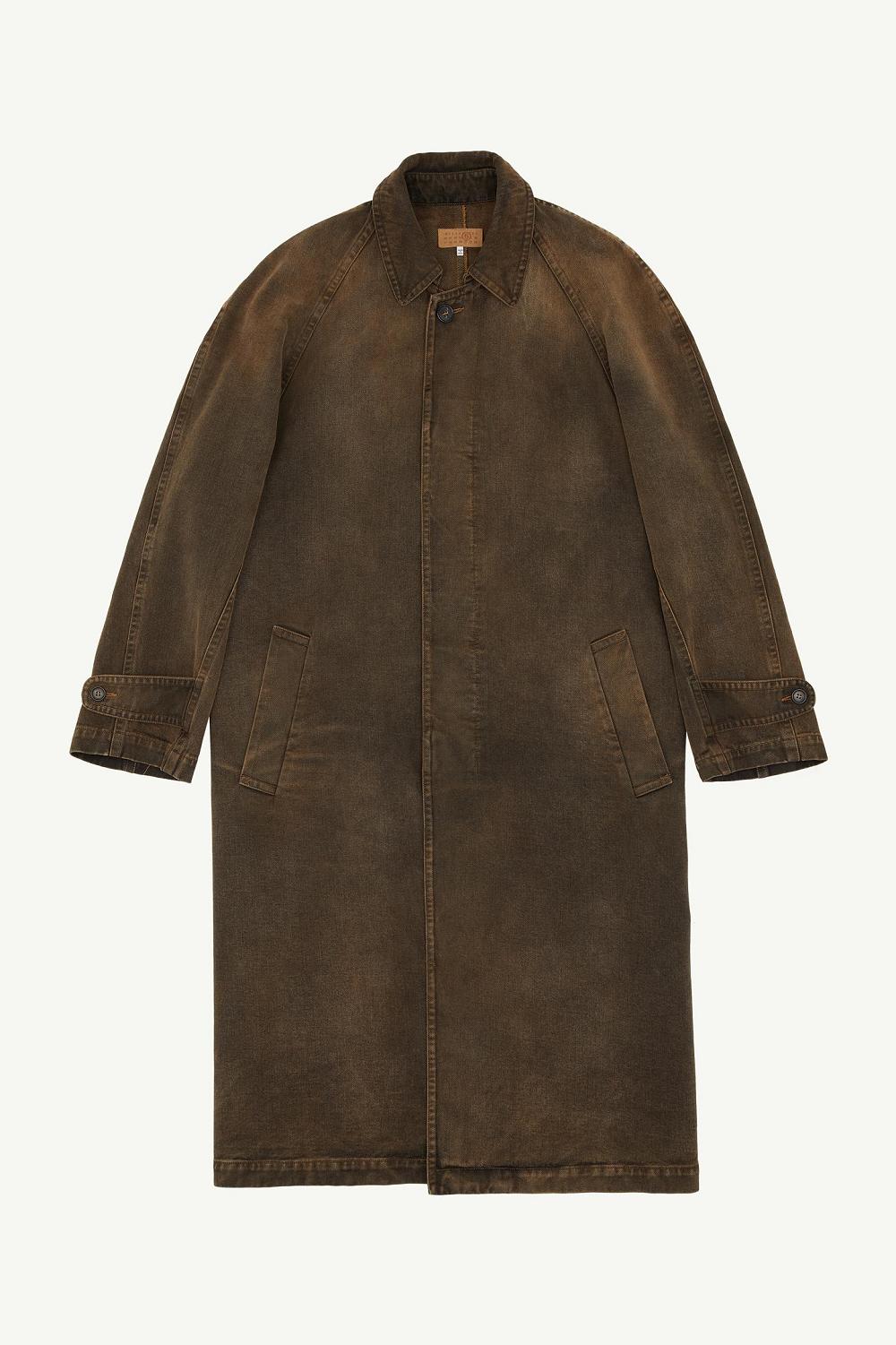 Brown Maison Margiela Denim Trench Coat | AU_MM26926