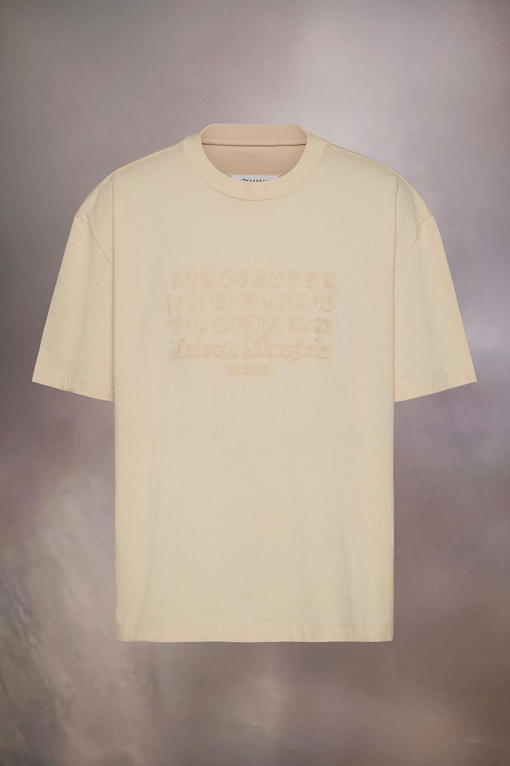 Brown Maison Margiela Embroidered Logo T-shirt | AU_MM43500