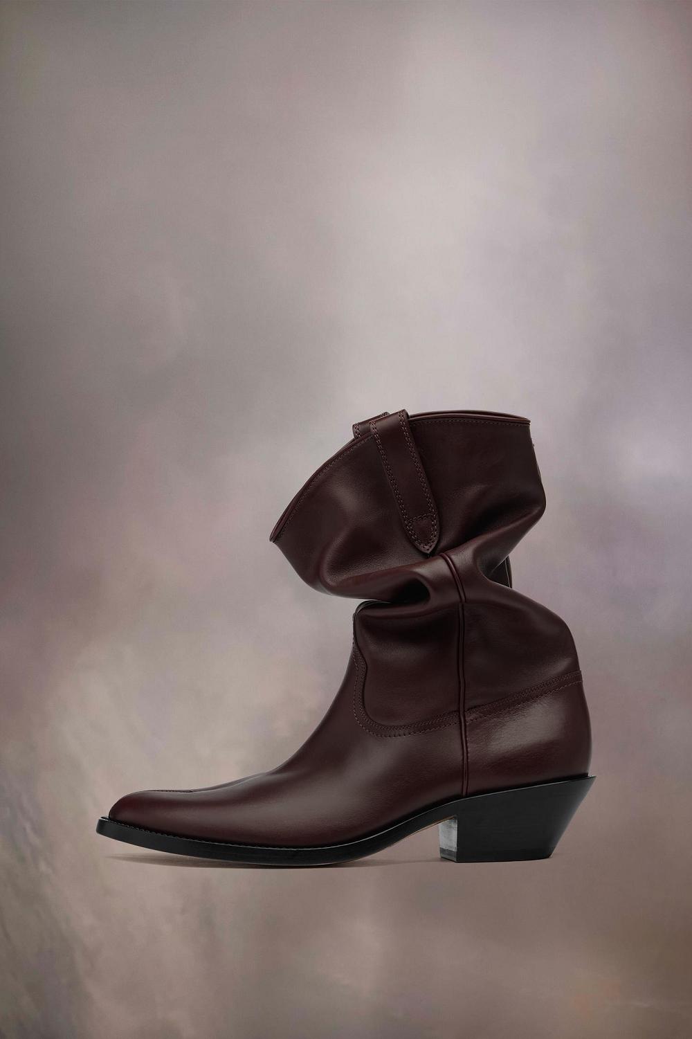 Brown Maison Margiela Tabi Western Boot | AU_MM83266