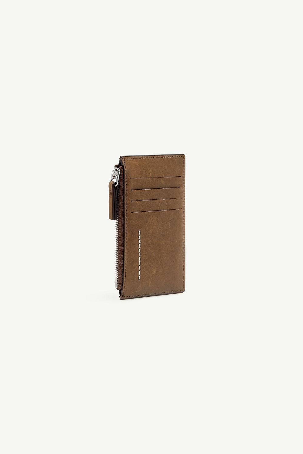 Brown Maison Margiela Zipped Cardholder | AU_MM69287