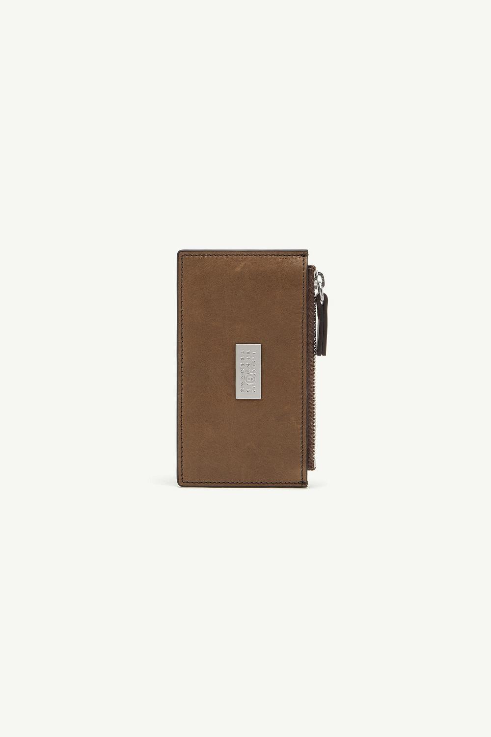 Brown Maison Margiela Zipped Cardholder | AU_MM84518