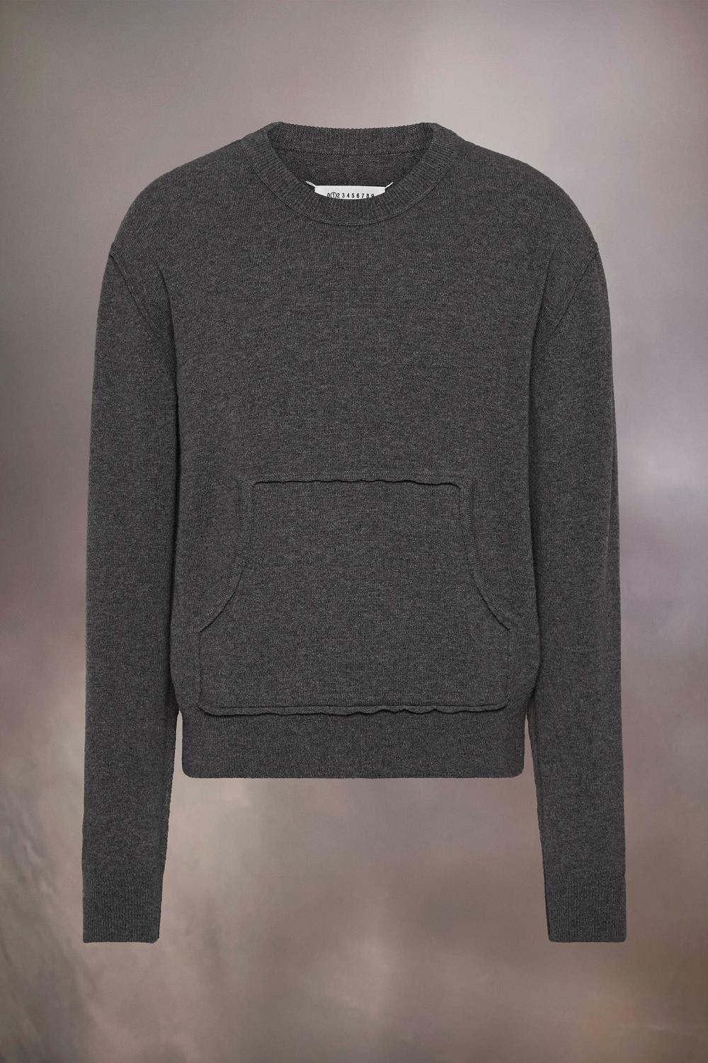 Dark Grey Maison Margiela DéCortiqué Cashmere Sweater | AU_MM93125