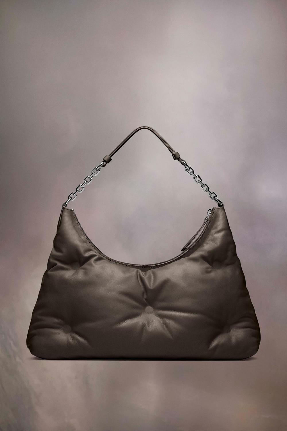 Dark Grey Maison Margiela Glam Slam Hobo Medium | AU_MM51657