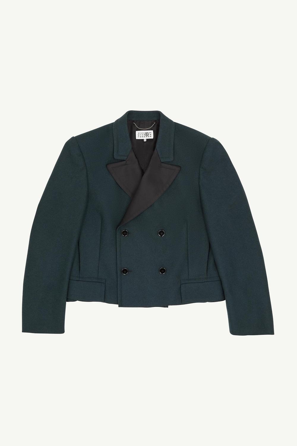 Deep Green Maison Margiela Wool Tailored Jacket | AU_MM51499