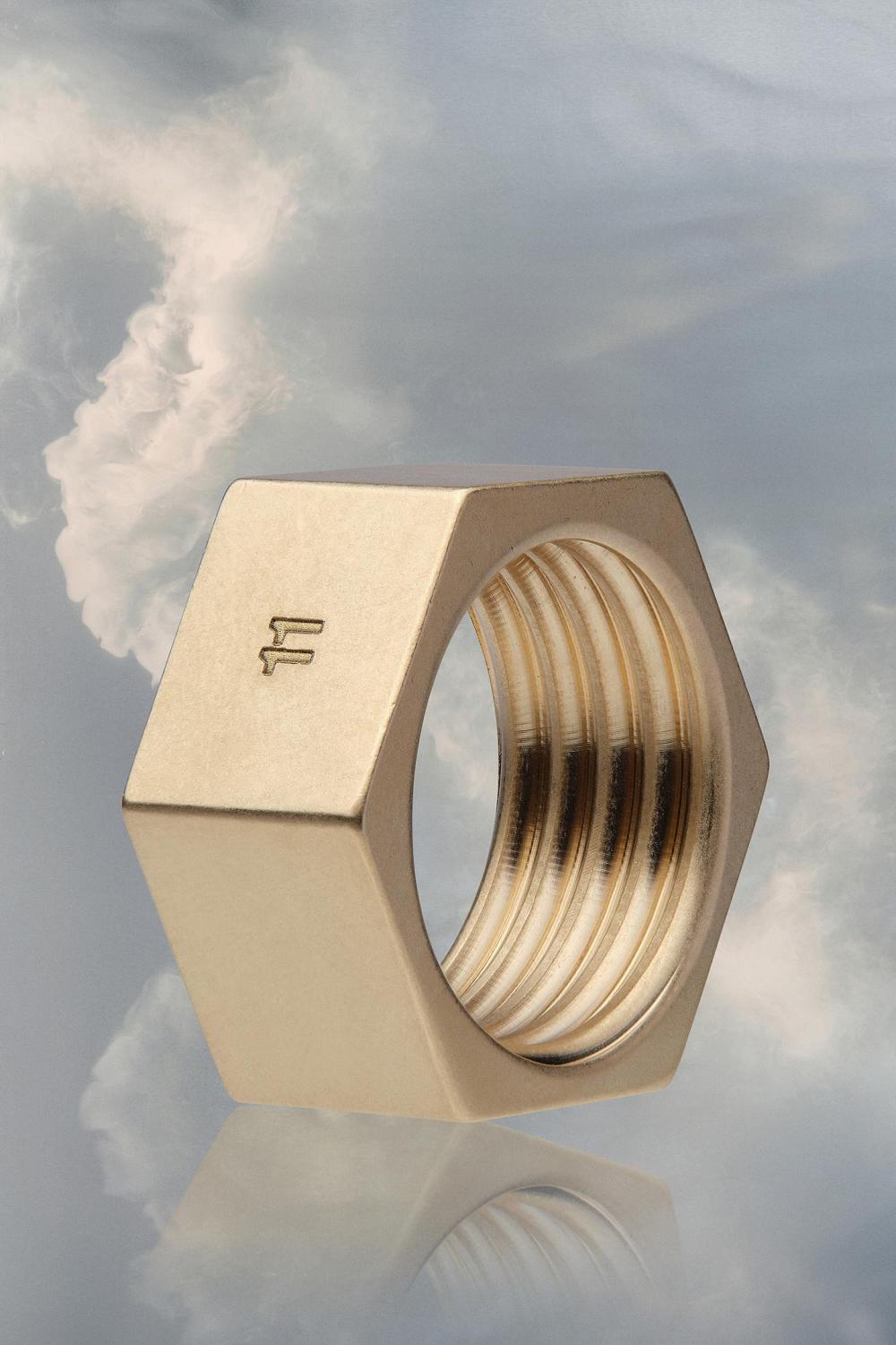 Gold Maison Margiela Bolt And Nut Ring | AU_MM68884