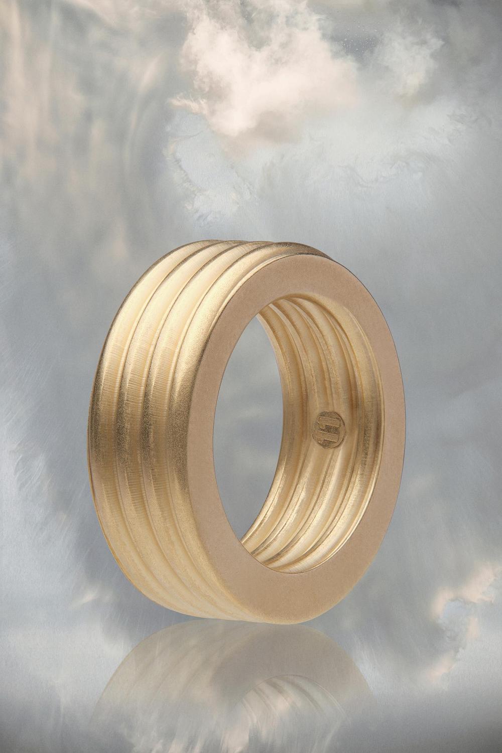 Gold Maison Margiela Bolt And Nut Ring | AU_MM55888