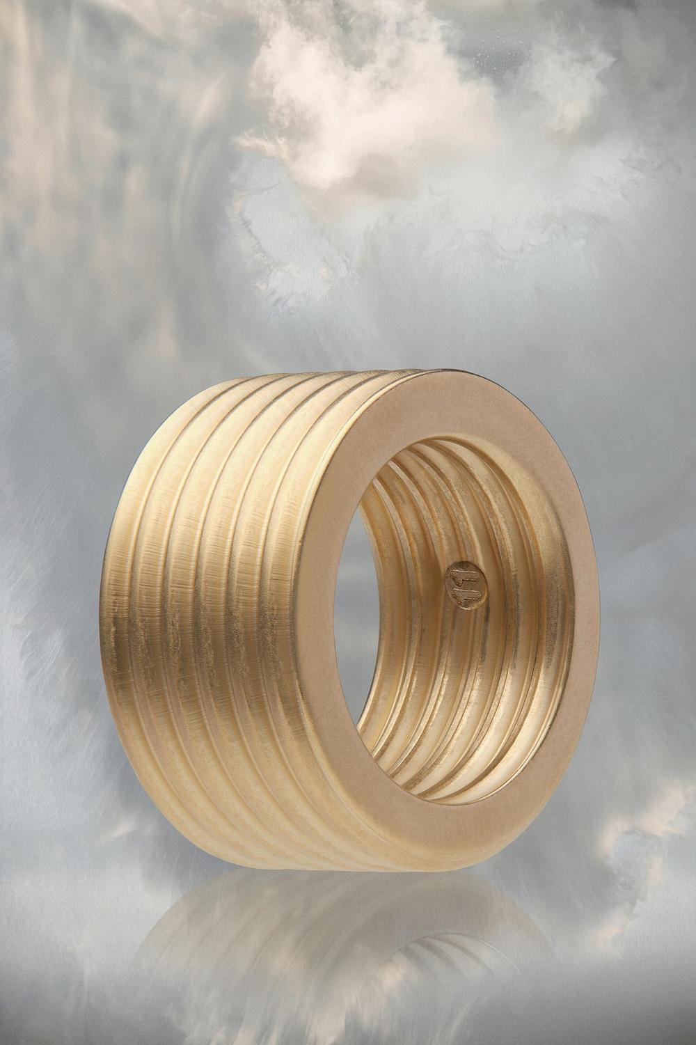 Gold Maison Margiela Bolt And Nut Ring | AU_MM19954