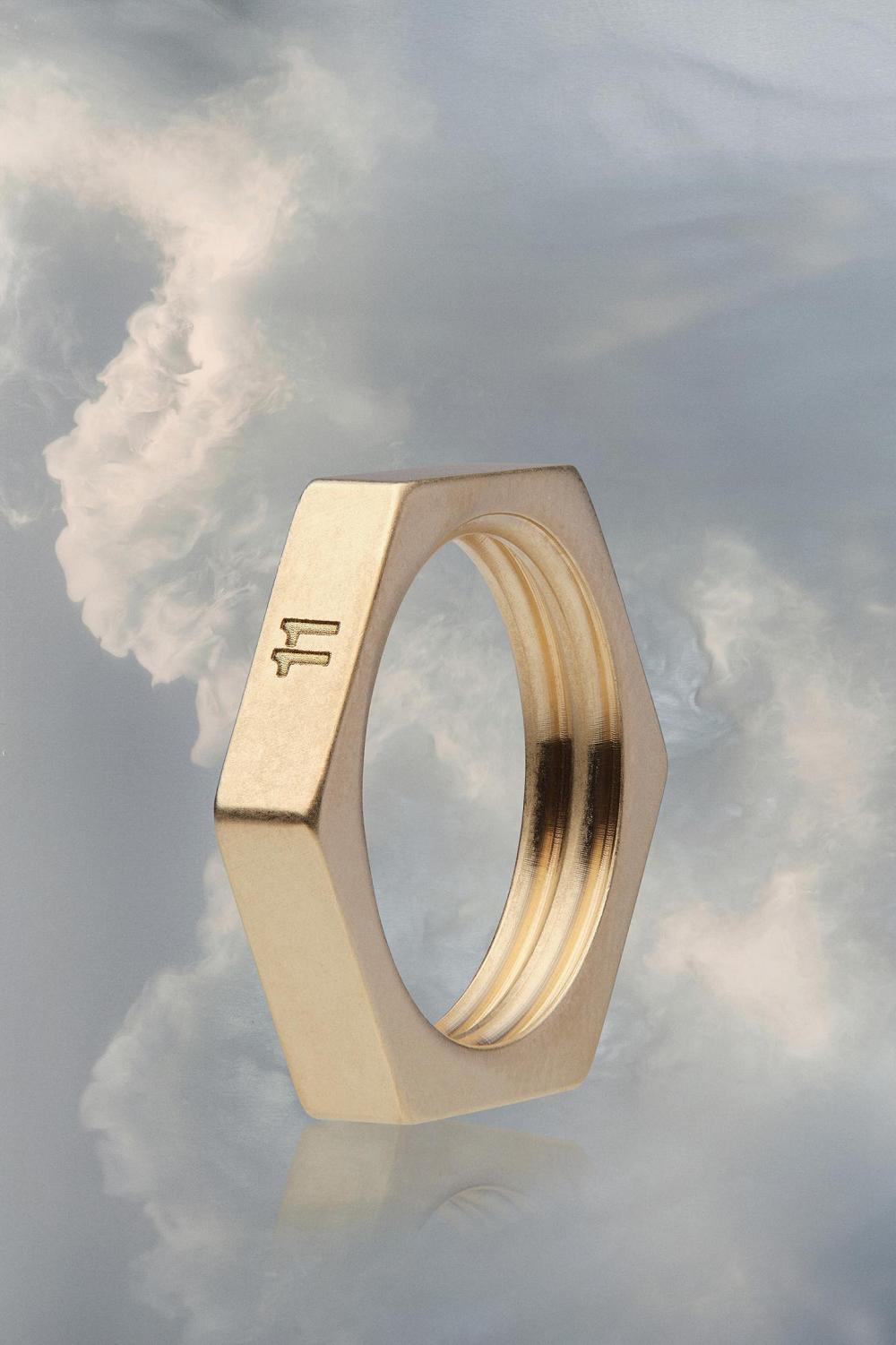 Gold Maison Margiela Bolt And Nut Ring | AU_MM82276