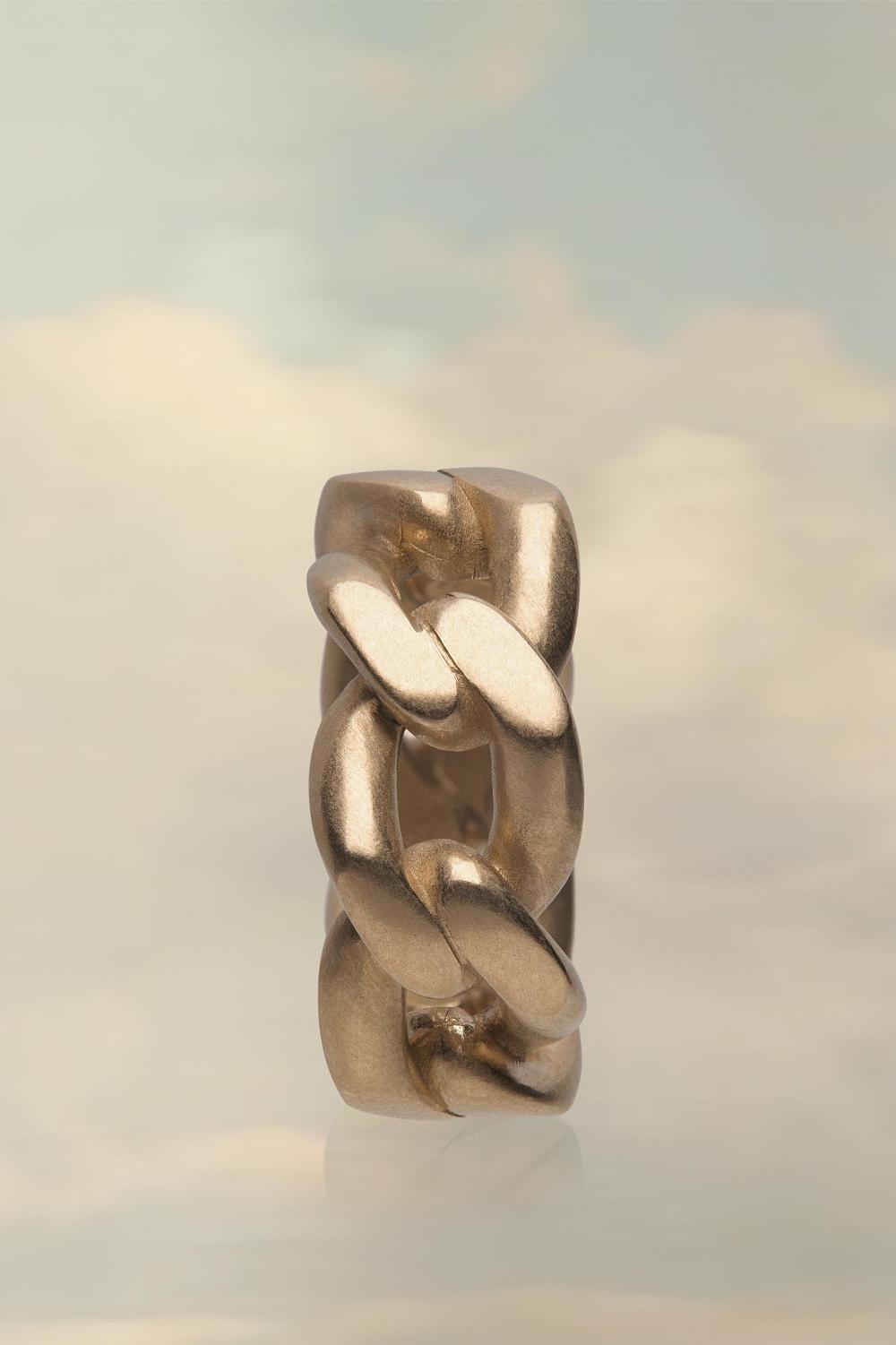 Gold Maison Margiela Chain Ring | AU_MM51752