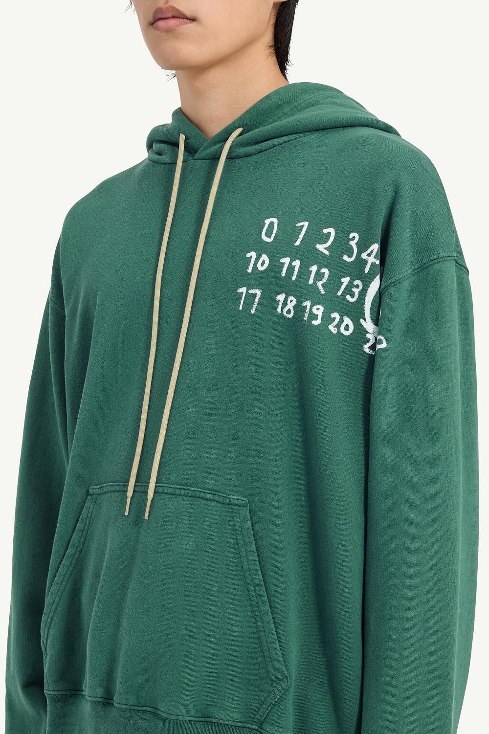 Green Maison Margiela Hooded Sweatshirt | AU_MM79025