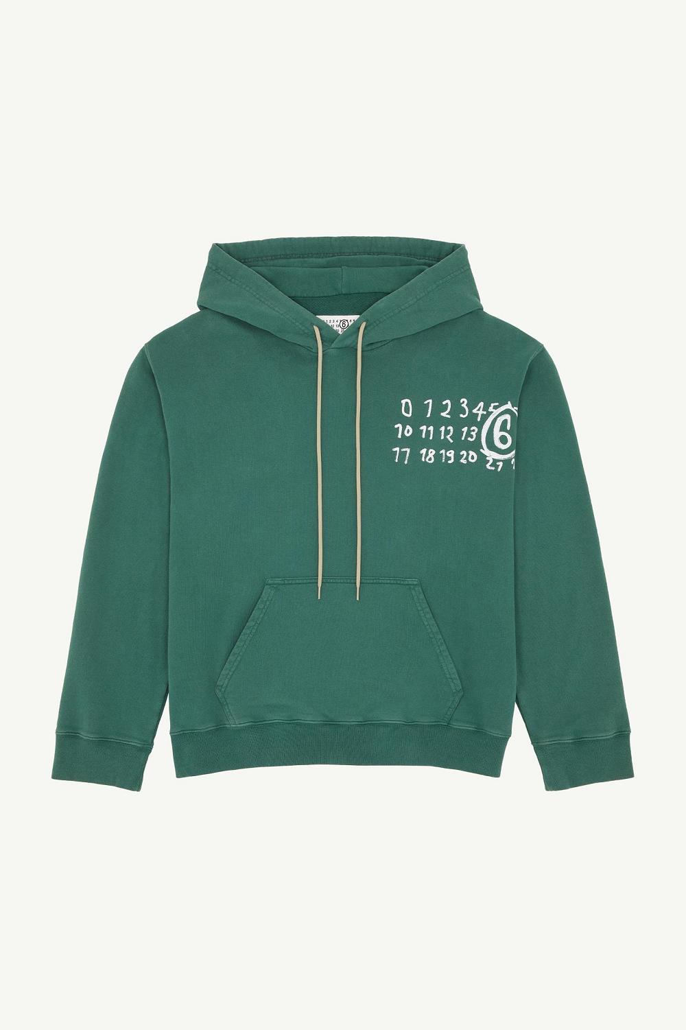 Green Maison Margiela Hooded Sweatshirt | AU_MM79025