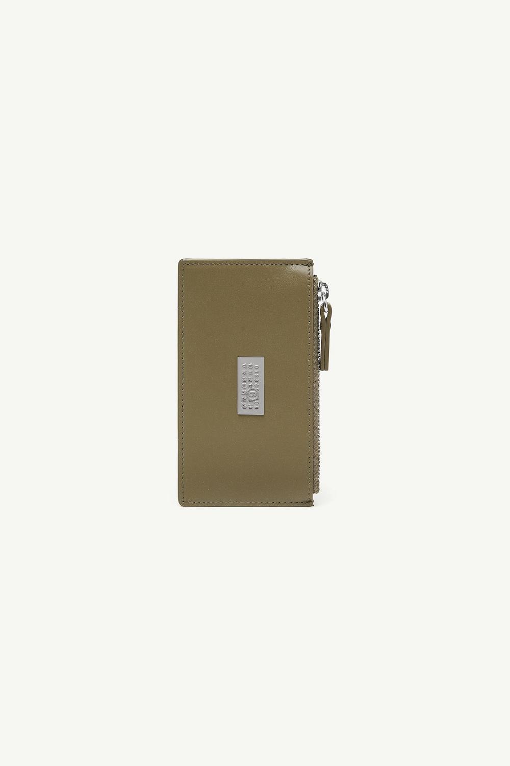 Green Maison Margiela Numeric Zipped Cardholder | AU_MM28631