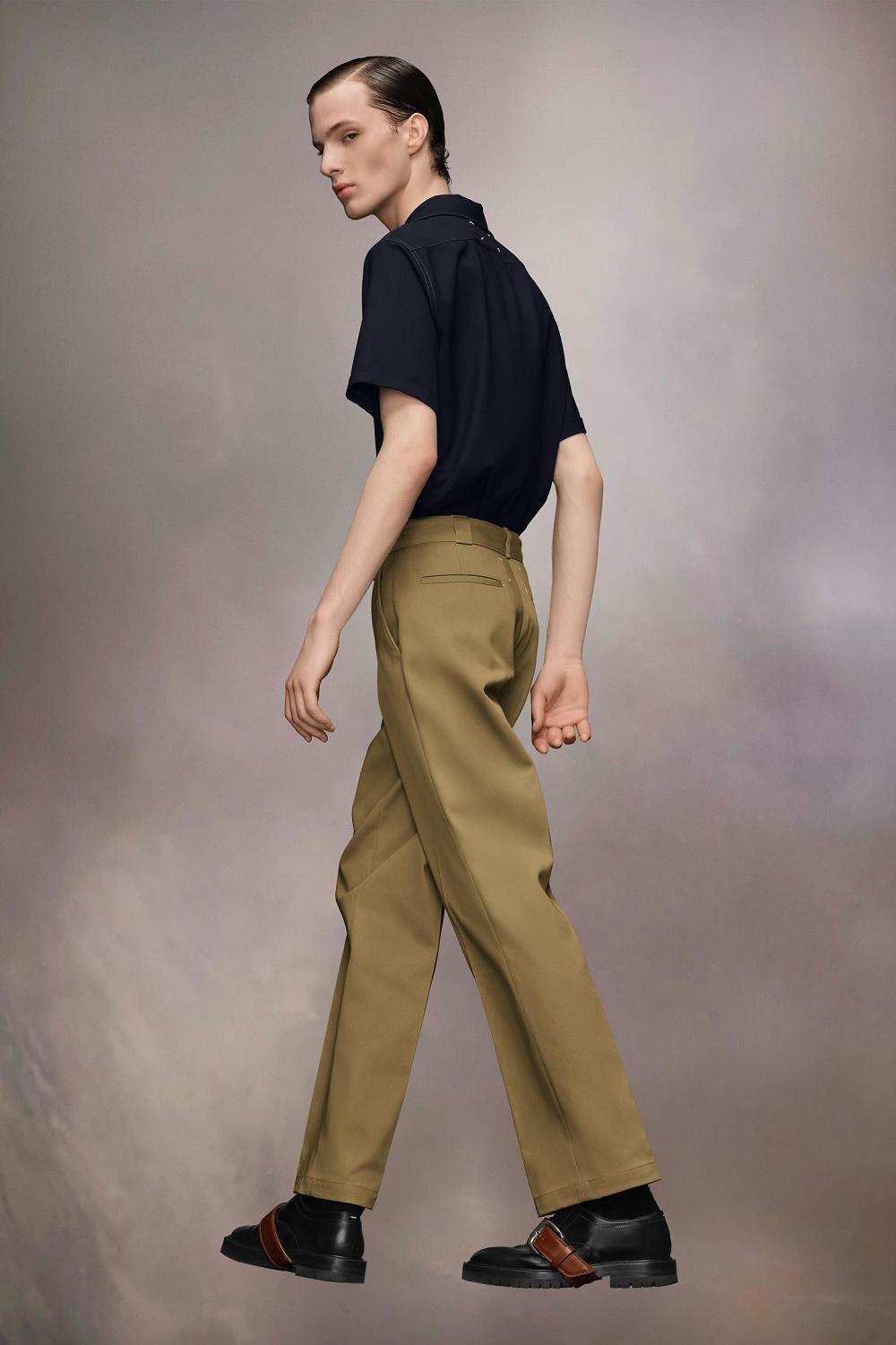 Green Maison Margiela Pleated Trousers | AU_MM19564