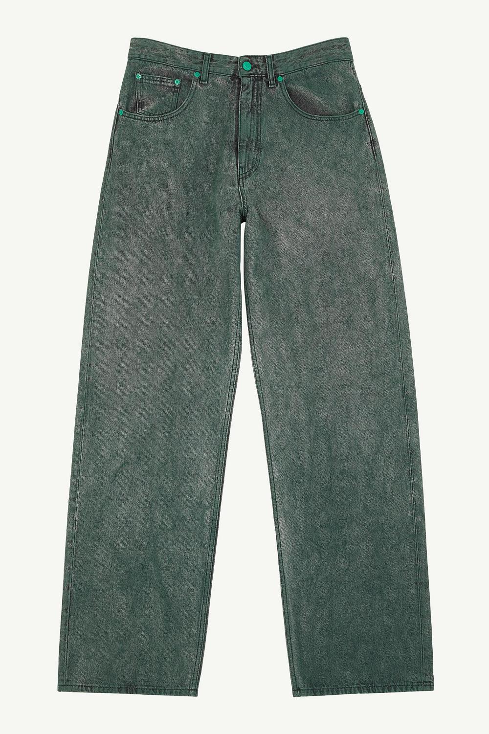 Green Maison Margiela Straight Leg Denim Trousers | AU_MM94846