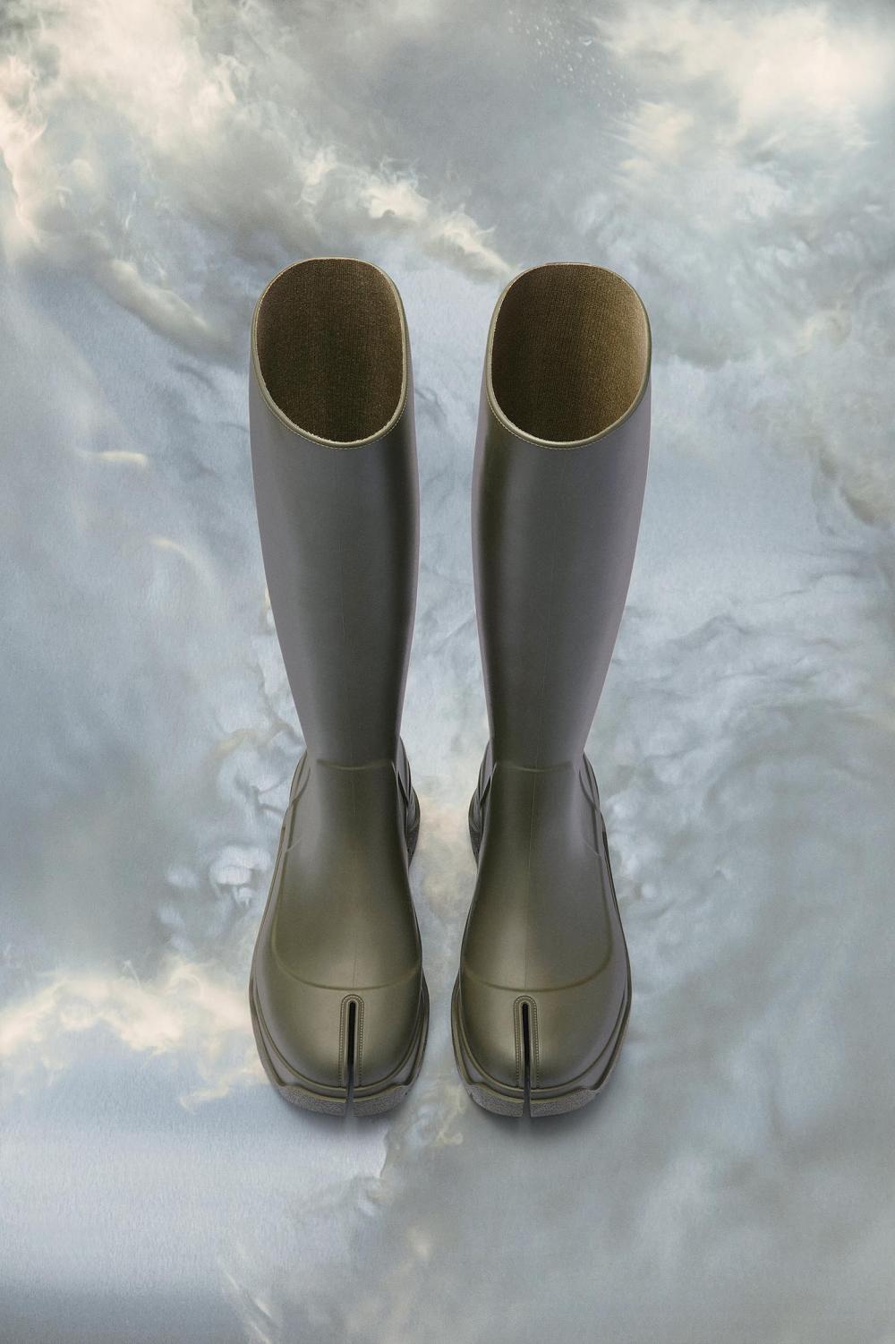 Green Maison Margiela Tabi Rain Boots | AU_MM45862