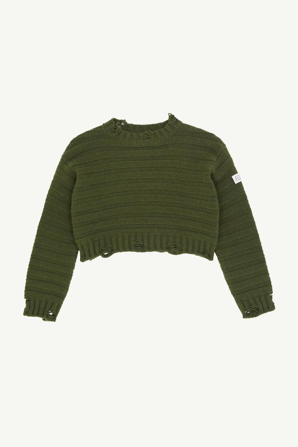 Green Maison Margiela Wool Jumper | AU_MM43586