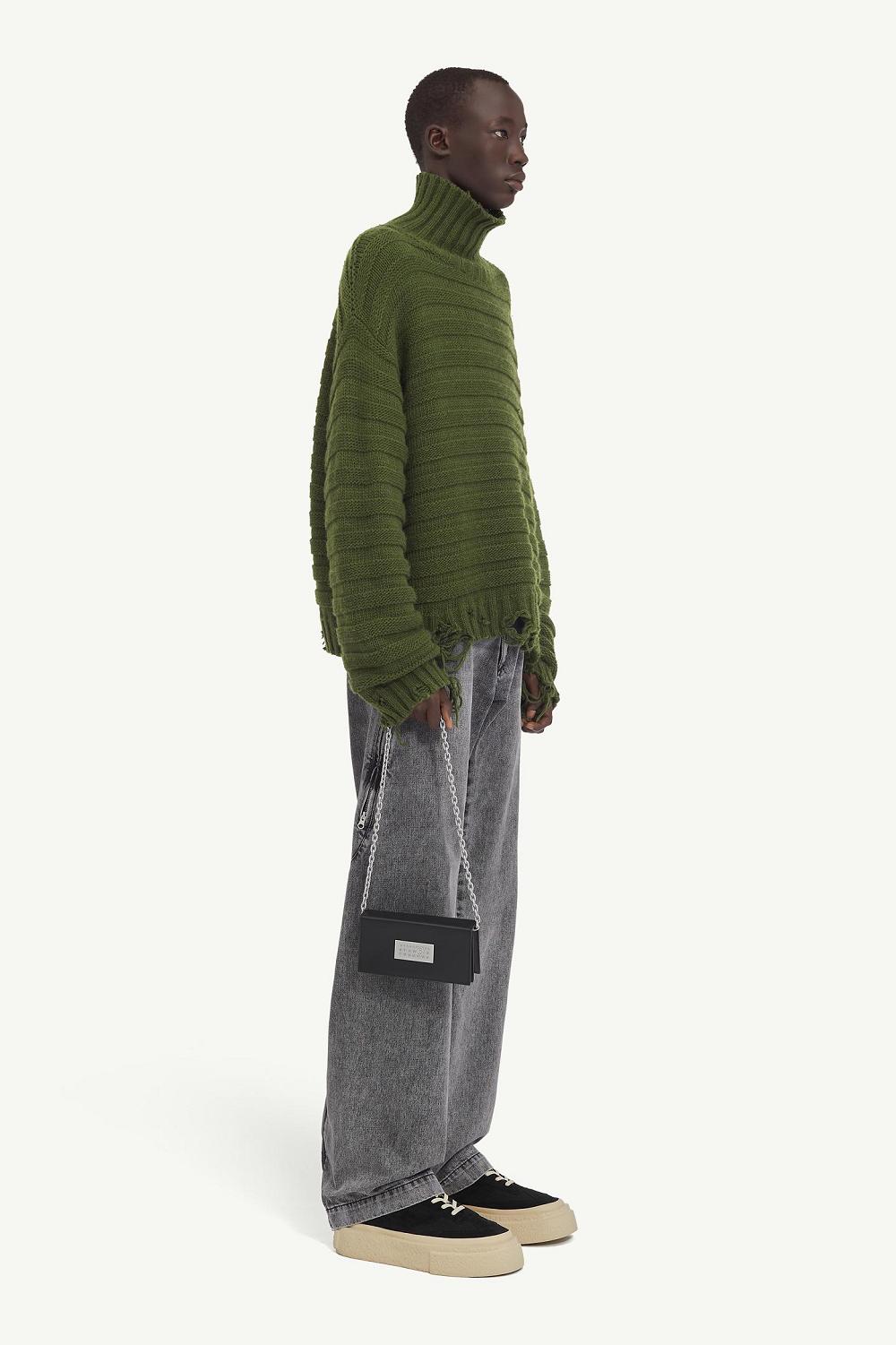 Green Maison Margiela Wool Turtleneck | AU_MM24897