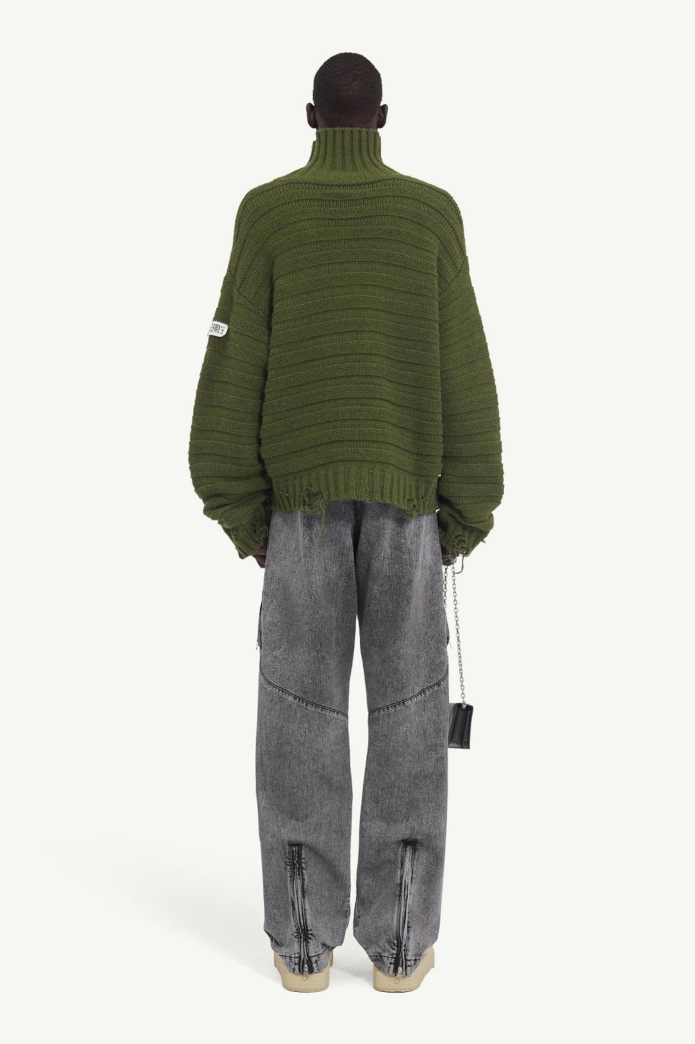 Green Maison Margiela Wool Turtleneck | AU_MM24897