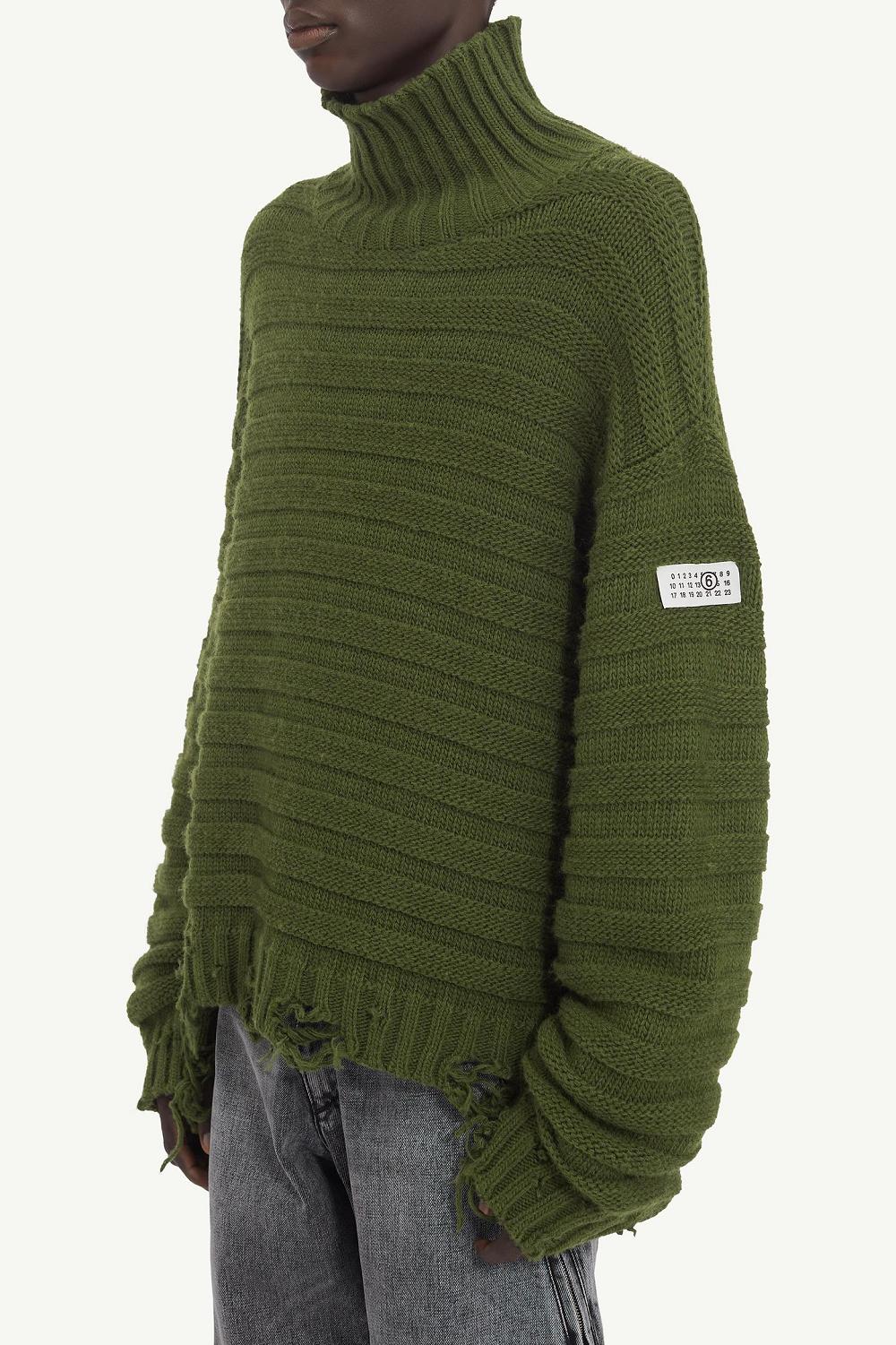 Green Maison Margiela Wool Turtleneck | AU_MM24897