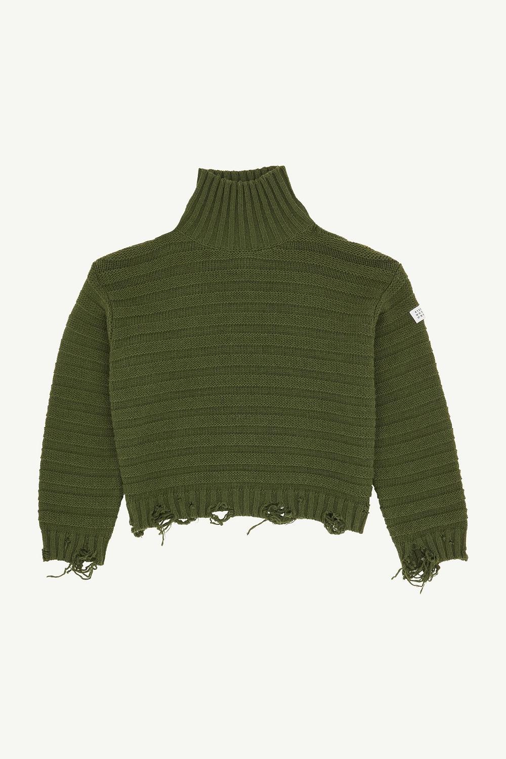 Green Maison Margiela Wool Turtleneck | AU_MM24897