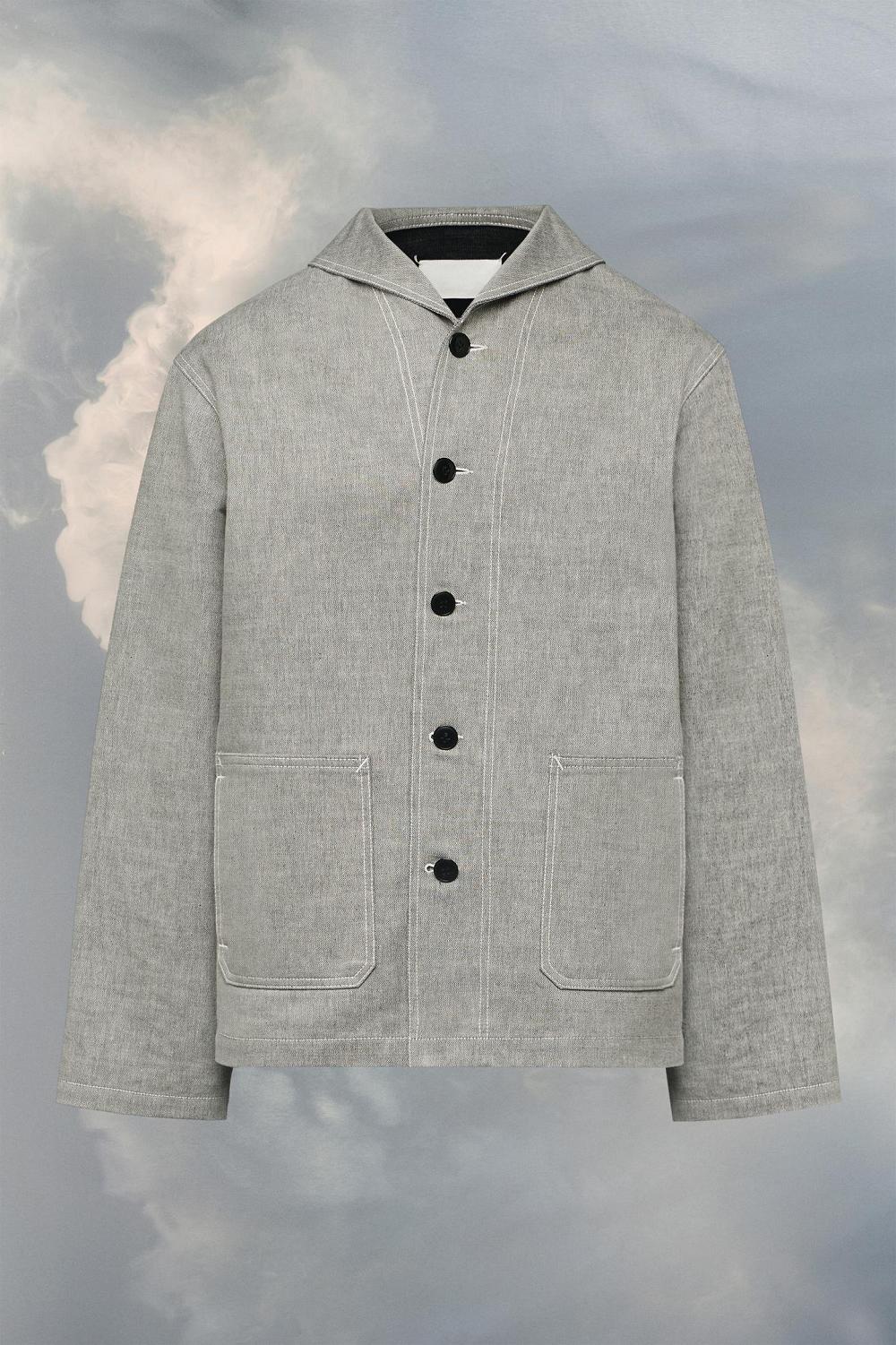 Grey Maison Margiela Broken Twill Button Jacket | AU_MM55589