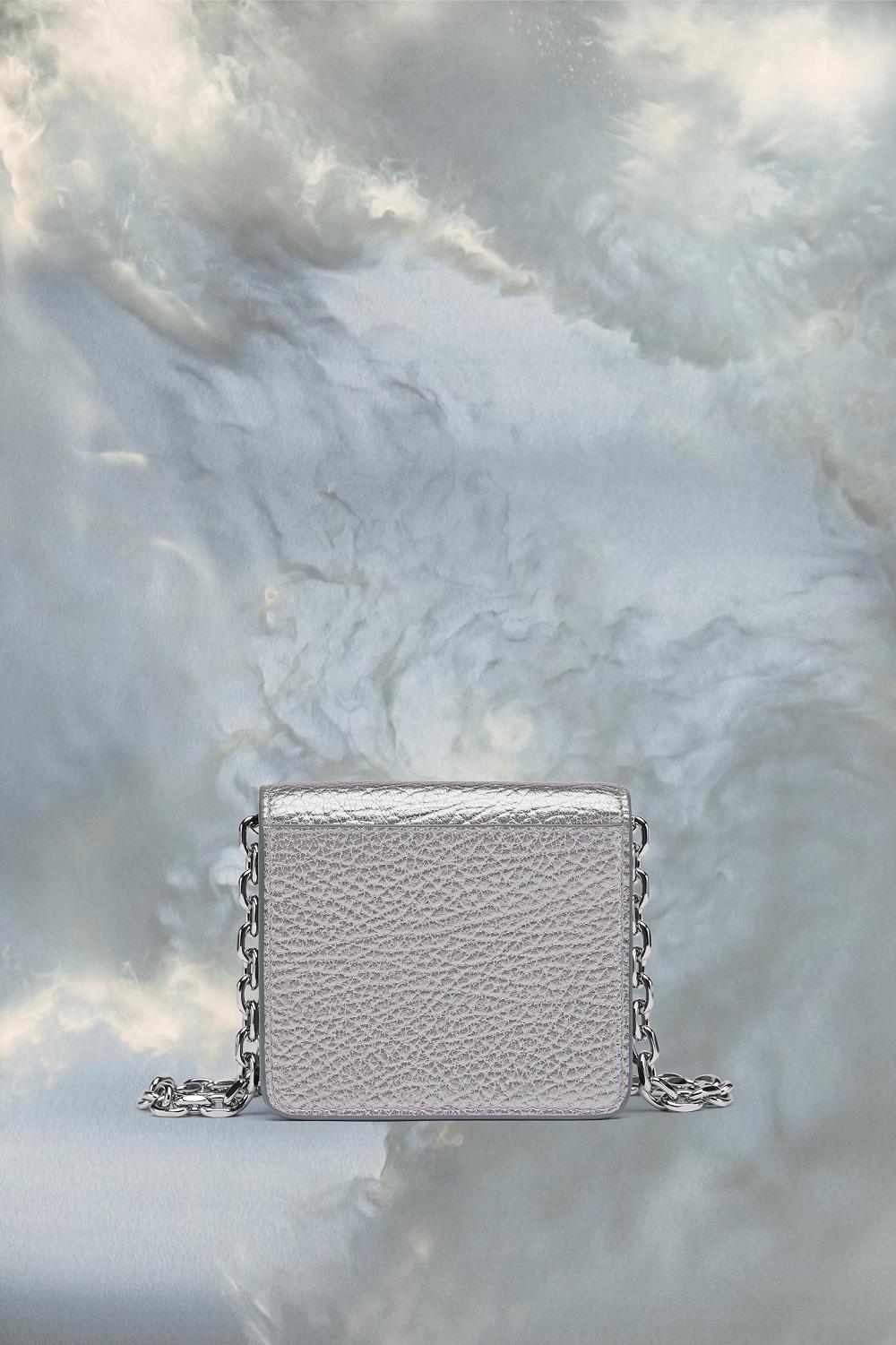 Grey Maison Margiela Four Stitches Chain Wallet Small | AU_MM81999