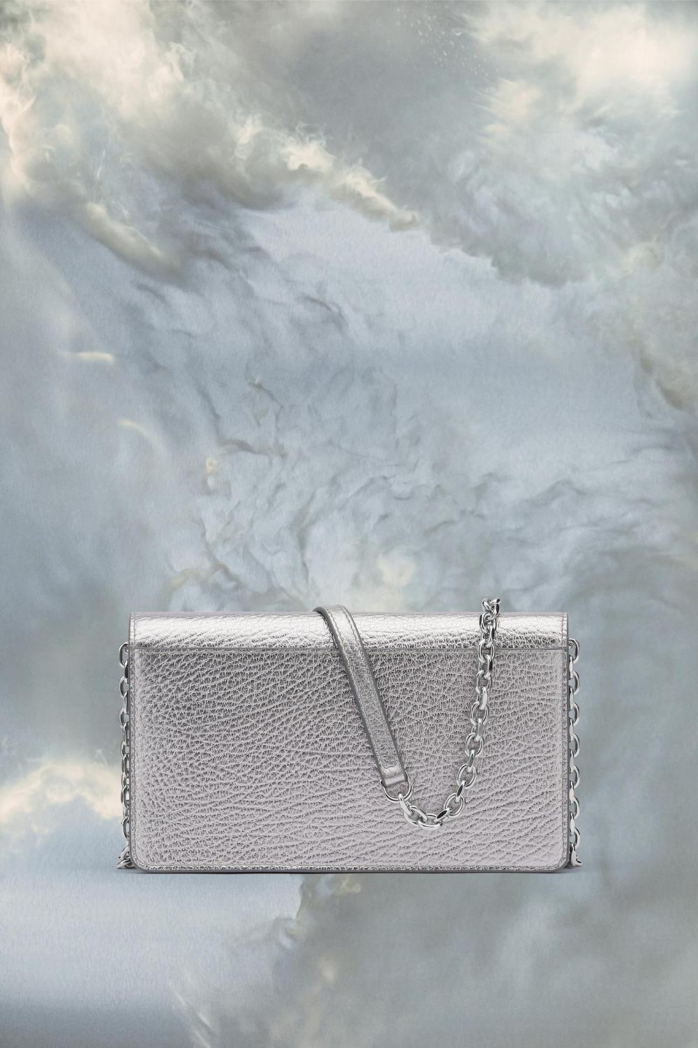 Grey Maison Margiela Four Stitches Chain Wallet | AU_MM24476