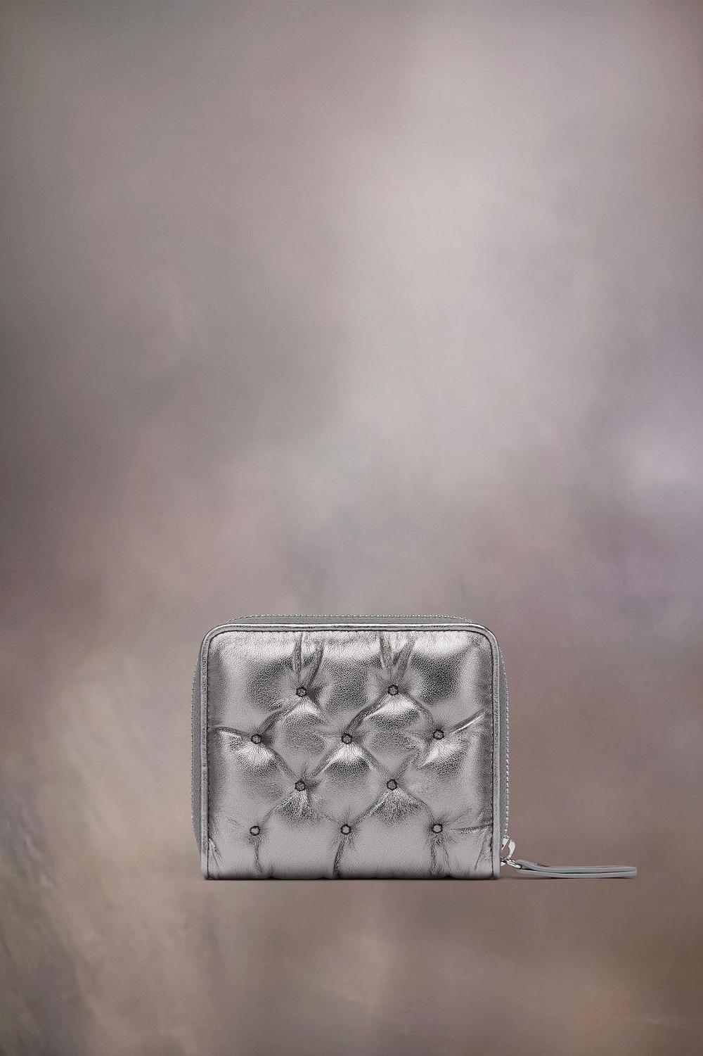 Grey Maison Margiela Glam Slam Embroidered Wallet | AU_MM83112