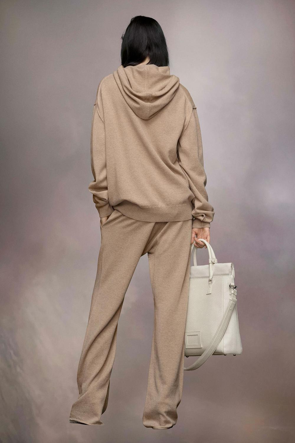 Khaki Maison Margiela Cashmere Hooded Sweater | AU_MM22924