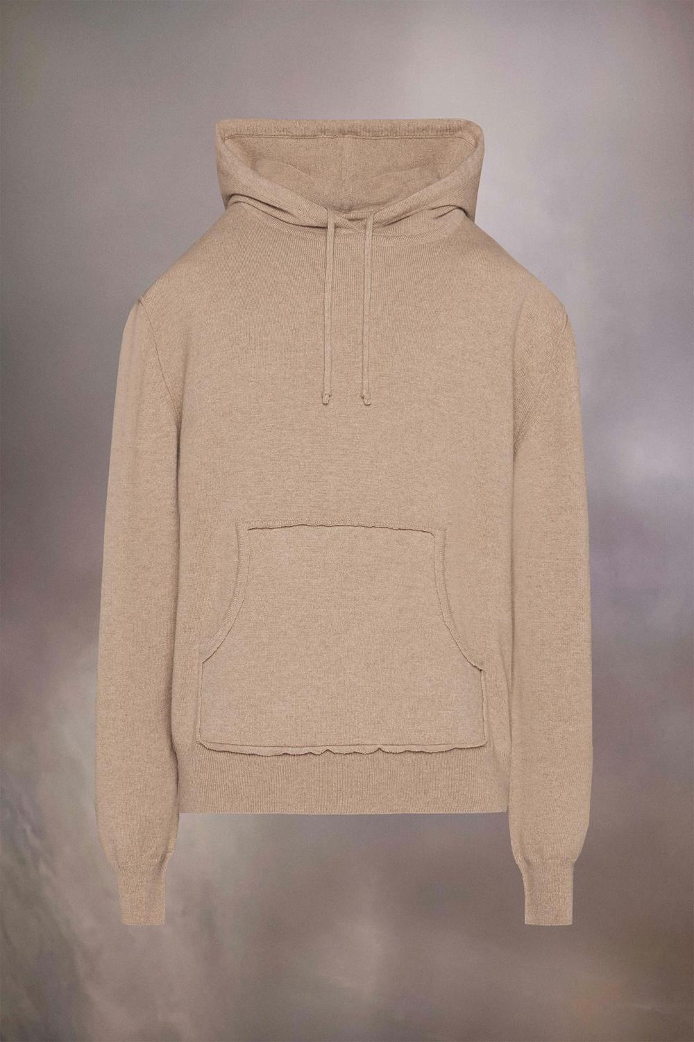 Khaki Maison Margiela Cashmere Hooded Sweater | AU_MM22924