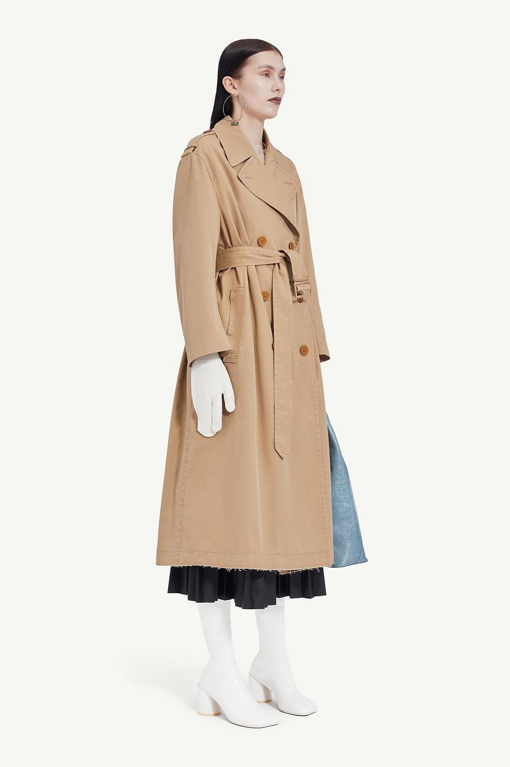 Khaki Maison Margiela Classic Trench Coat | AU_MM85620