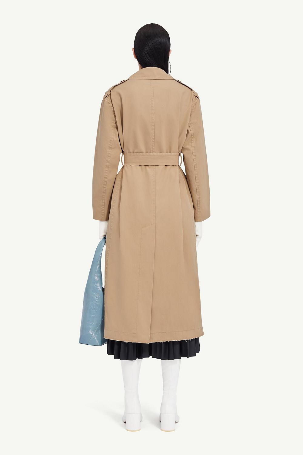 Khaki Maison Margiela Classic Trench Coat | AU_MM85620