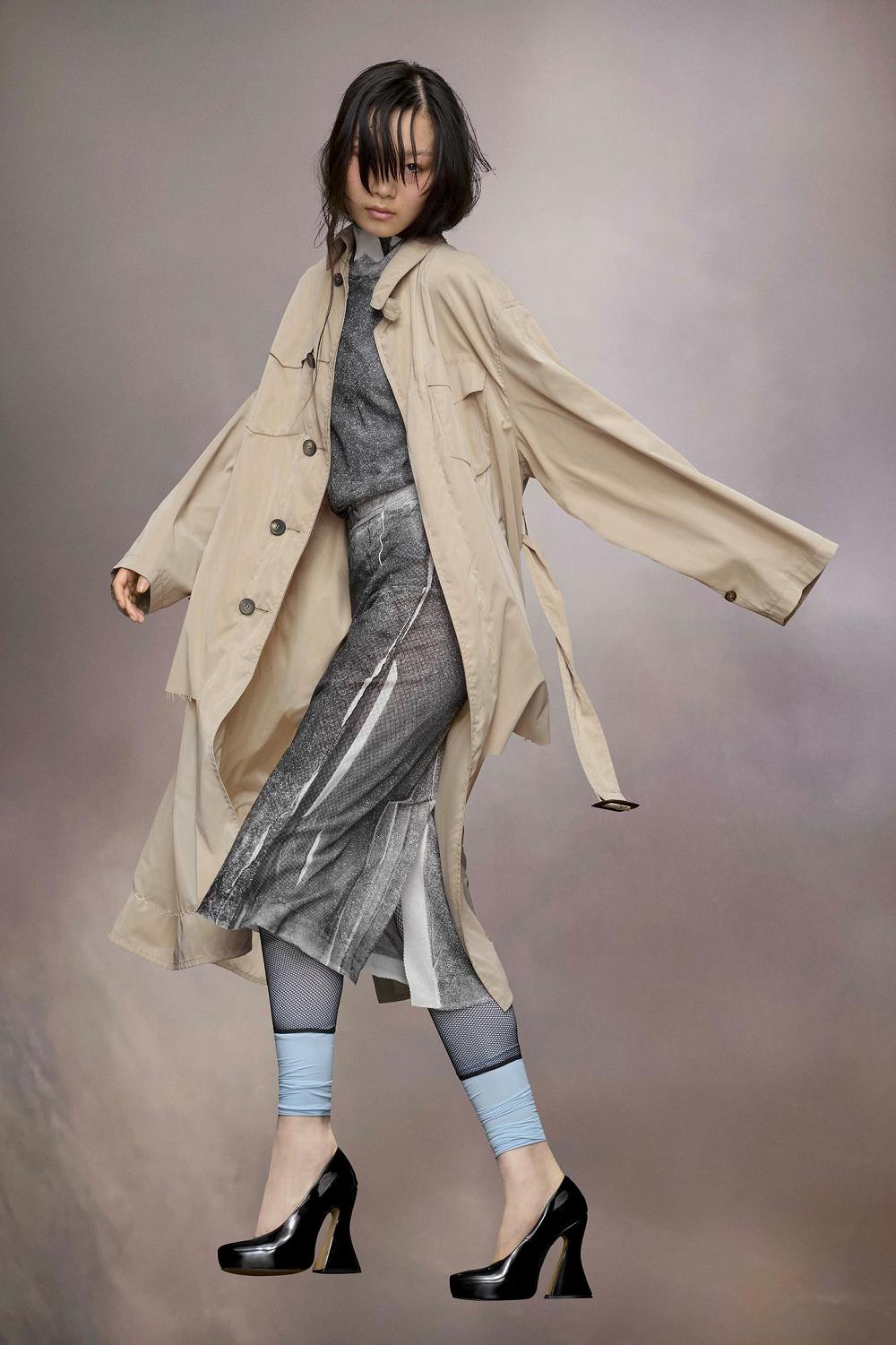 Khaki Maison Margiela DéCortiqué Reversible Coat | AU_MM53981