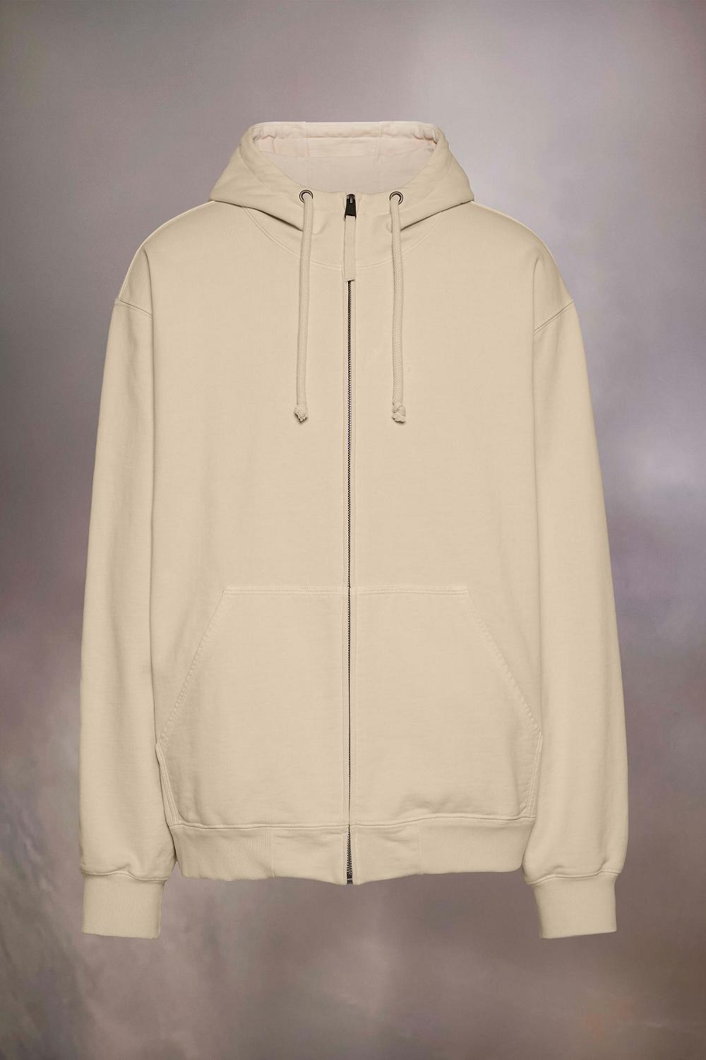 Khaki Maison Margiela Embroidered Logo Hoodie | AU_MM49041